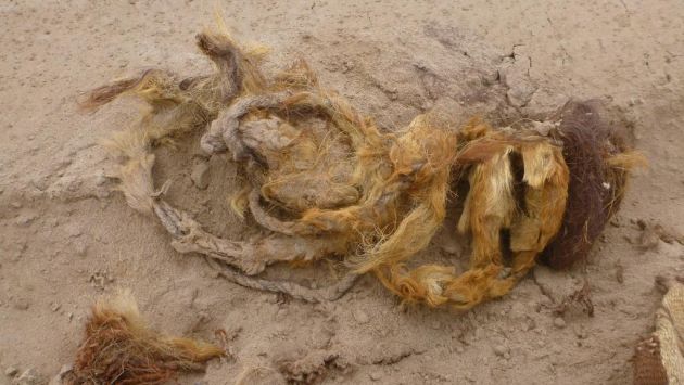 Algunas de las evidencias arqueológicas que se encontraron en el lugar. (Andina)