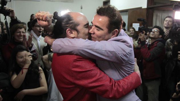 Rodrigo y Sergio se dieron el sí. (Reuters)