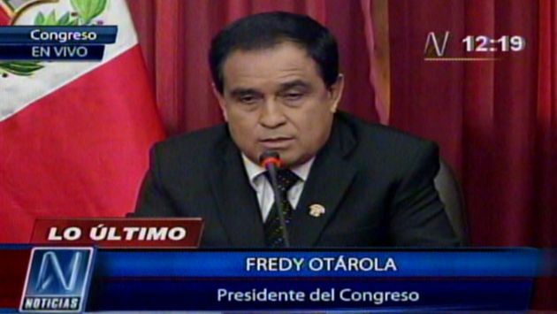 Fredy Otárola ofreció conferencia de prensa. (Canal N)