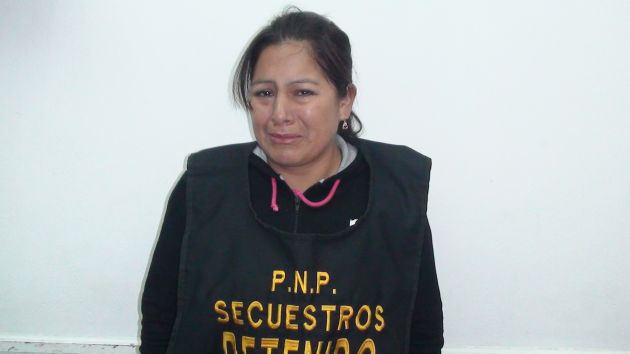 Maritza Mallqui Gavilán fue capturada por la Policía. (USI)