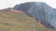 Cusco: Incendio forestal se registró en área cercana a Machu Picchu