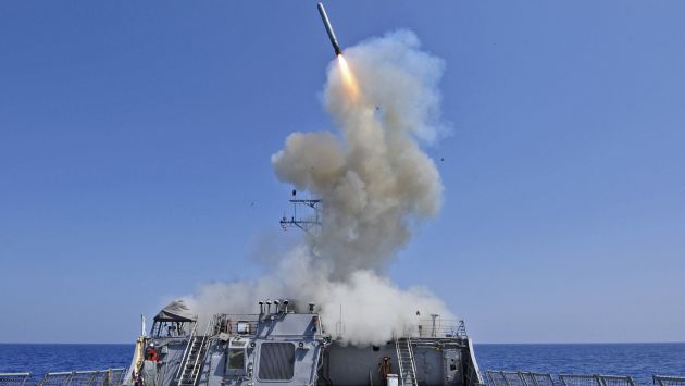DESDE EL MAR. Flota estadounidense lanzaría misiles desde el Mediterráneo para disuadir a sirios. (Reuters)