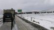 Puno: Intensa nevada afecta tránsito en Carretera Interoceánica