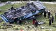 Huancavelica: Accidente vial deja tres muertos y 20 heridos