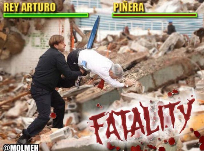 Con memes, internautas se burlan de la aparatosa caída del presidente de Chile, Sebastián Piñera. (Facebook)