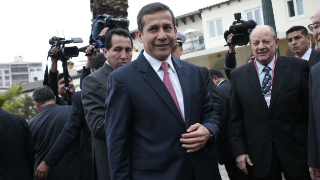 Humala entregó la presidencia de bloque. (César Fajardo)