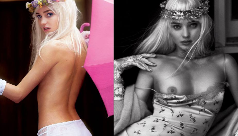 La esposa de Orlando Bloom se atrevió a hacer un topless en homenaje a la Ciciolina. (V Magazine)