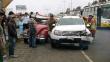 Triple choque en la Panamericana Sur dejó dos personas heridas