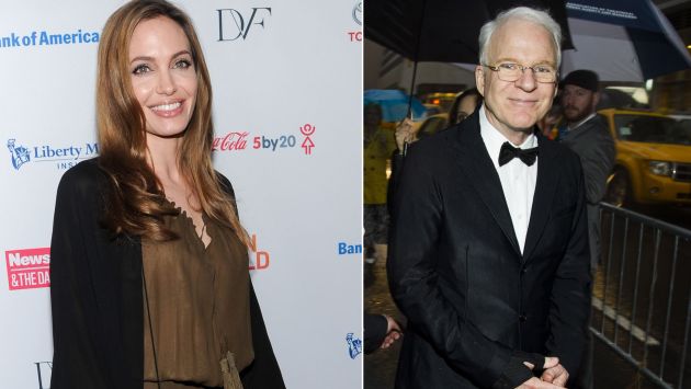 Jolie será homenajeada por su labor humanitaria y Martin por su trayectoria. (AP)