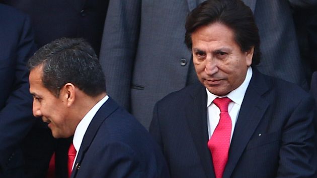 Ollanta Humala le da la espalda a su antiguo aliado Alejandro Toledo. (Rafael Cornejo)