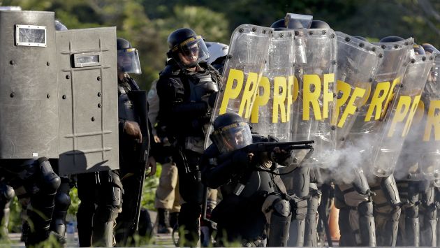 Serán desplegados unos 6,250 policías en Brasilia. (AP)