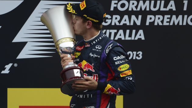 Vettel fue provocador al comentar que ganó en Italia a los de Ferrari. (AFP)