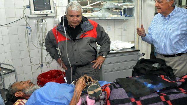 ODISEA. Motociclista uruguayo estuvo en un refugio de montaña. (AFP)