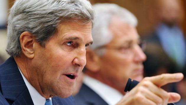 John Kerry durante su presentación en el Congreso de EEUU. (AFP)