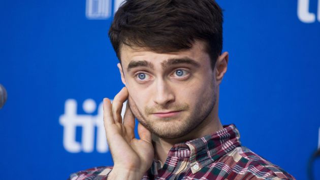 Daniel Radcliffe durante conferencia en el Festival de Toronto. (AP)