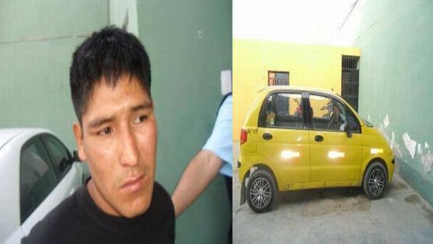 El detenido estaba en un Daewoo amarillo. (Difusión)