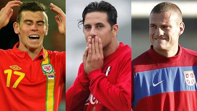 Gareth Bale, Claudio Pizarro y Nemanja Vidic son solo tres de la lista. (AFP/Reuters)