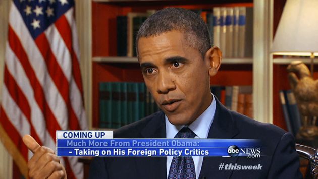 Obama ofreció una entrevista a la cadena ABC. (AP)