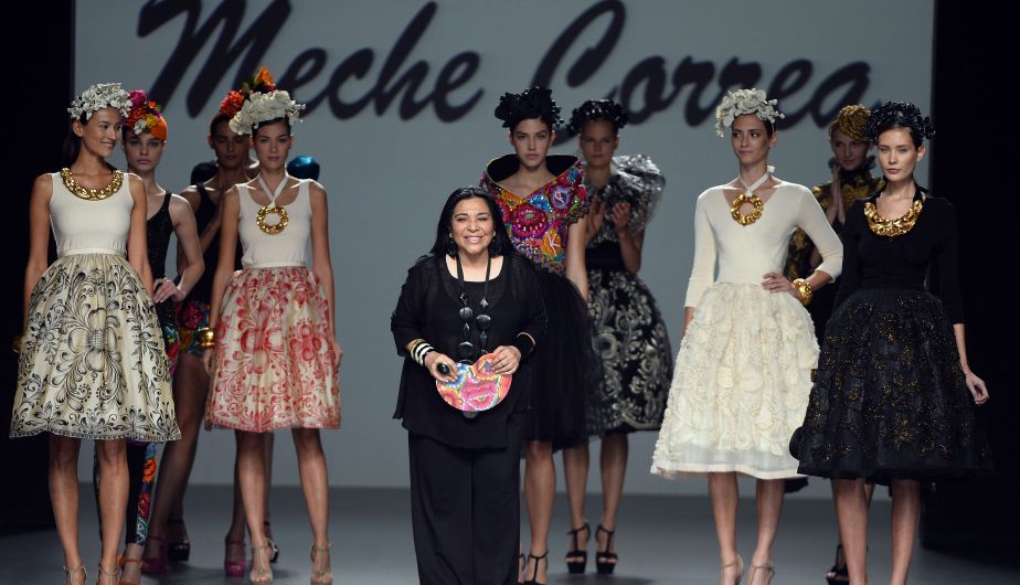Meche Correa presentó sus diseños en el Madrid Fashion Week. (AFP)