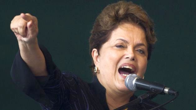 Dilma Rousseff durante una actividad en Niteroi. (AP)