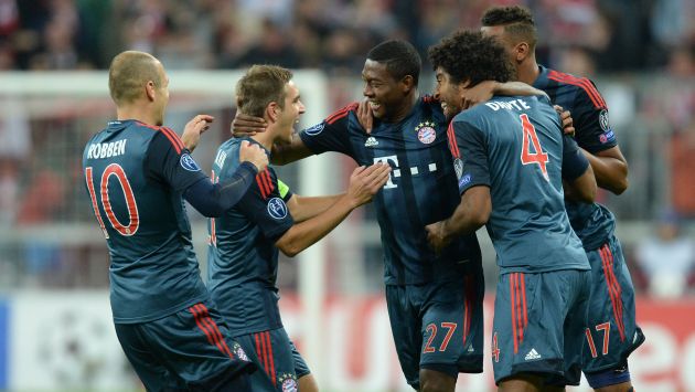 Alaba, Mandzukic y Robben anotaron para el Bayern. (AFP)