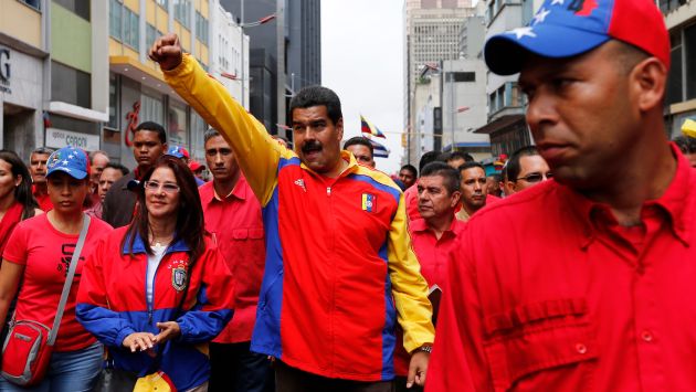 ‘MADURADA’. Fiel al estilo de Hugo Chávez, Maduro culpa a los estadounidenses de todos sus males. (AP)