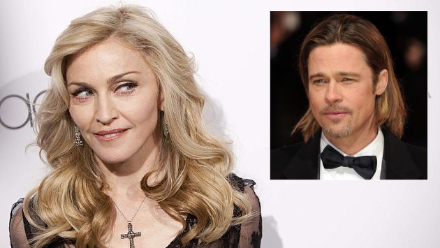 Madonna tuvo un sueño erótico con Brad Pitt. (Reuters)