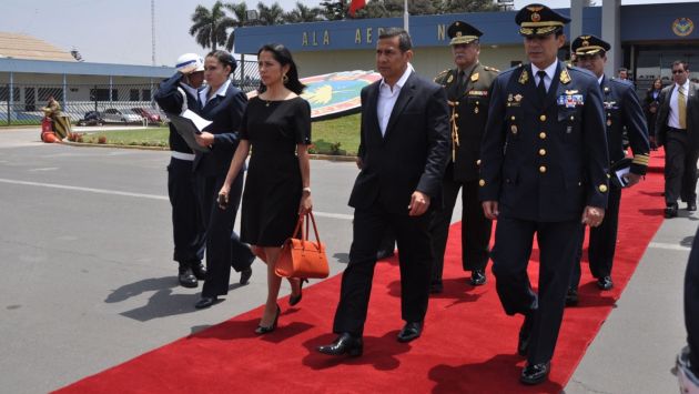 Humala y Heredia partieron esta mañana a Estados Unidos. (Andina)