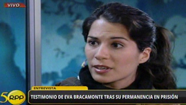 Eva Bracamonte se enfoca en su defensa legal. (RPPTV)