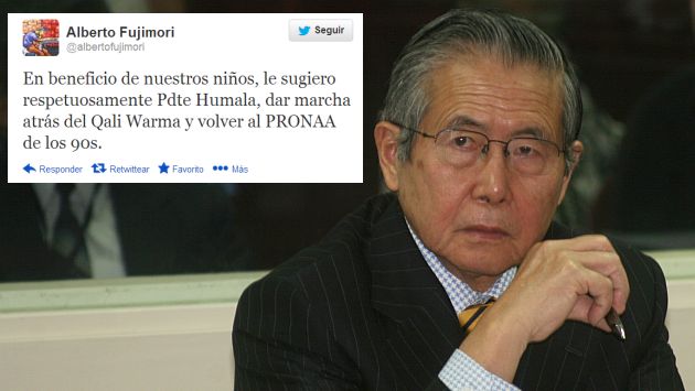 Alberto Fujimori sugiere regresar a programas sociales de los 90. (USI)
