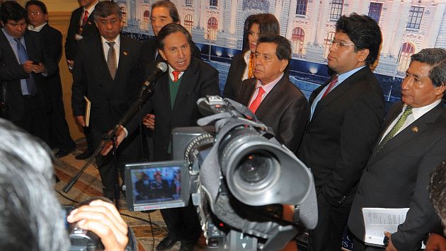 Toledo durante su última presentación en el Congreso. (Perú21)