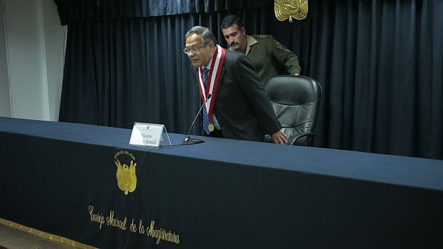 Máximo Herrera, titular del Consejo Nacional de la Magistratura, se pronunció. (USI)