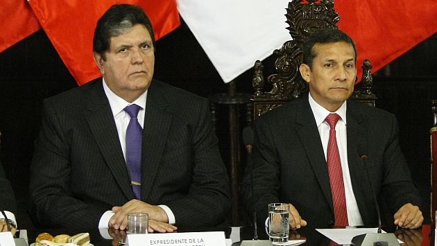 Para Alan García, Ollanta Humala no tiene voluntad para dialogar. (Luis Gonzales)