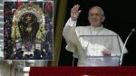 Papa Francisco saludó al Cristo Moreno (Canal 4/AFP)