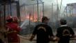 Incendio consumió almacén de empresa constructora en Iquitos