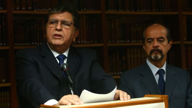 La defensa legal de Alan García analiza alcances de la citación. (Peru21)