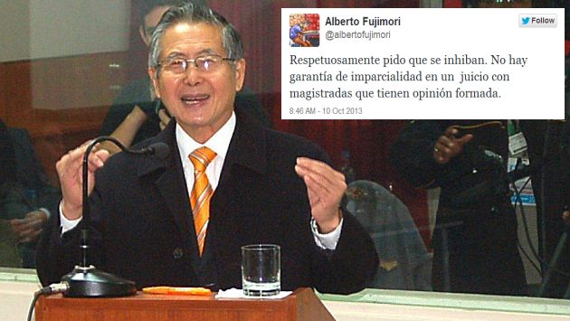 Alberto Fujimori quiere recomponer la Sala que lo juzgará. (Cortesía)