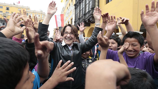 Susana Villarán festejó por elección de Lima como sede de Juegos Panamericanos 2019. (David Vexelman)