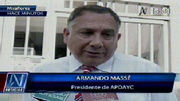 Armando Massé habla sobre intervención. (Canal N)