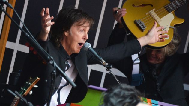 Paul McCartney presentó su nuevo disco en Gran Bretaña. (AFP)