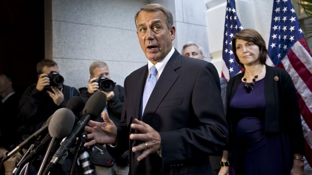 Hay un montón de opiniones sobre la dirección que debemos tomar, dijo John Boehner a la prensa. (AP)