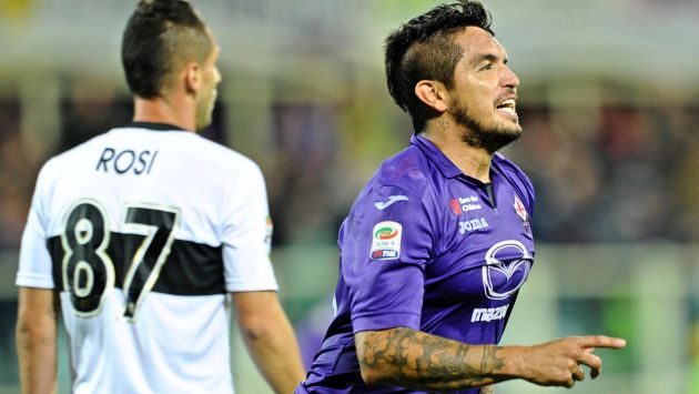 Juan Vargas se ha vuelto a reencontrar con el gol en la Fiorentina. (EFE)