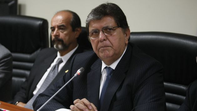 Alan García solo accederá a la sesión del 3 de abril pasado. (Peru21)