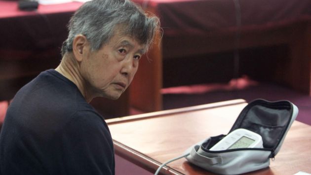 Alberto Fujimori en su última audiencia. (EFE)