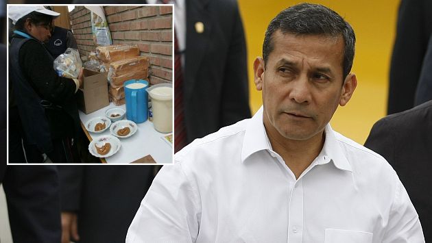 Ollanta Humala volvió a defender el Qali Warma. (Mario Zapata)