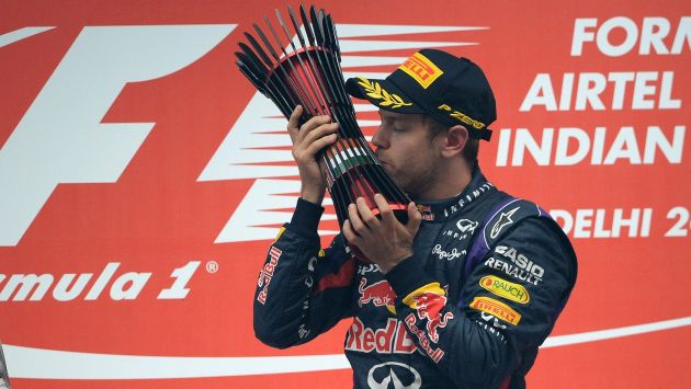 Sebastian Vettel dijo estar muy emocionado. (AFP)