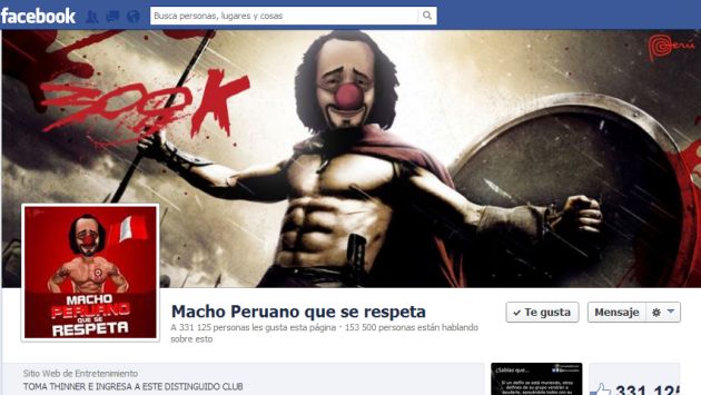 Polémica en las redes sociales por elección de ‘Macho Peruano Que Se Respeta’. (Facebook)
