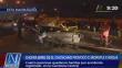 Chofer de ‘Chosicano’ provoca cuádruple choque en Carretera Central