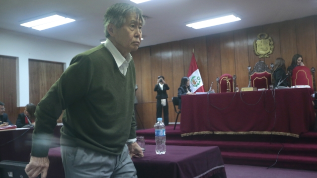 RECUPERADO. Alberto Fujimori, a diferencia de la primera diligencia, ya no llevó el tensiómetro. (César Fajardo)