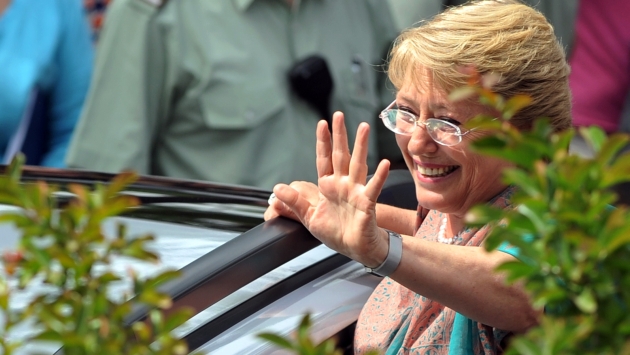 AMPLIA FAVORITA. Michelle Bachelet volvería a ser presidenta. (AFP)